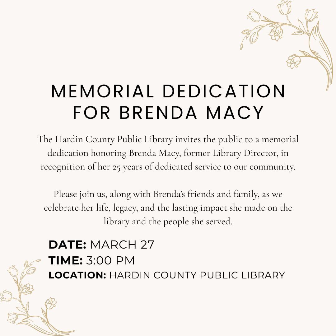Memorial Dedication Graphic