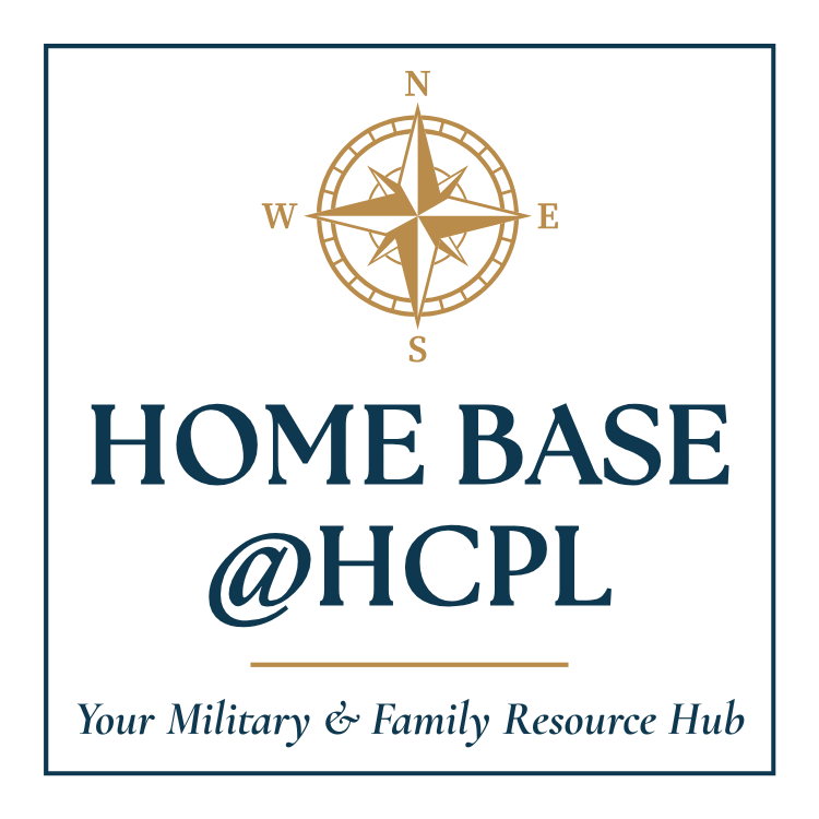 compass graphic and wording, your military and family resource