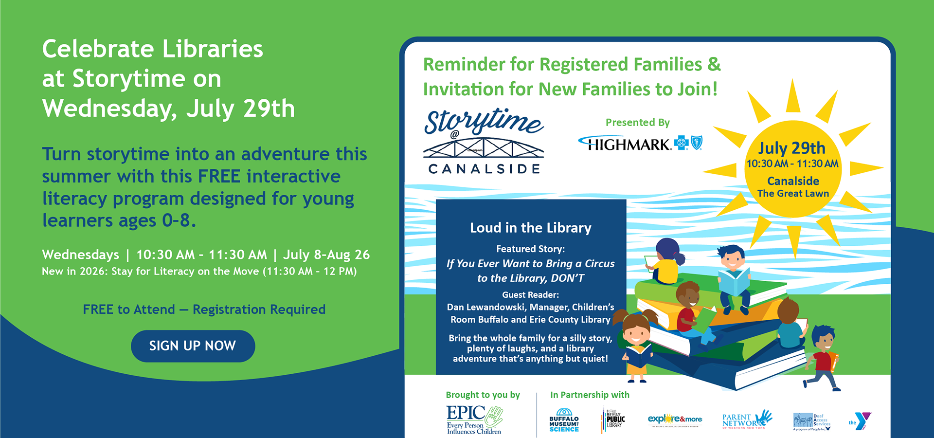 Storytime Canalside