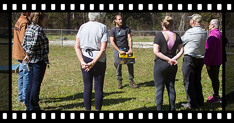 Alex Kaminaris training dog owners