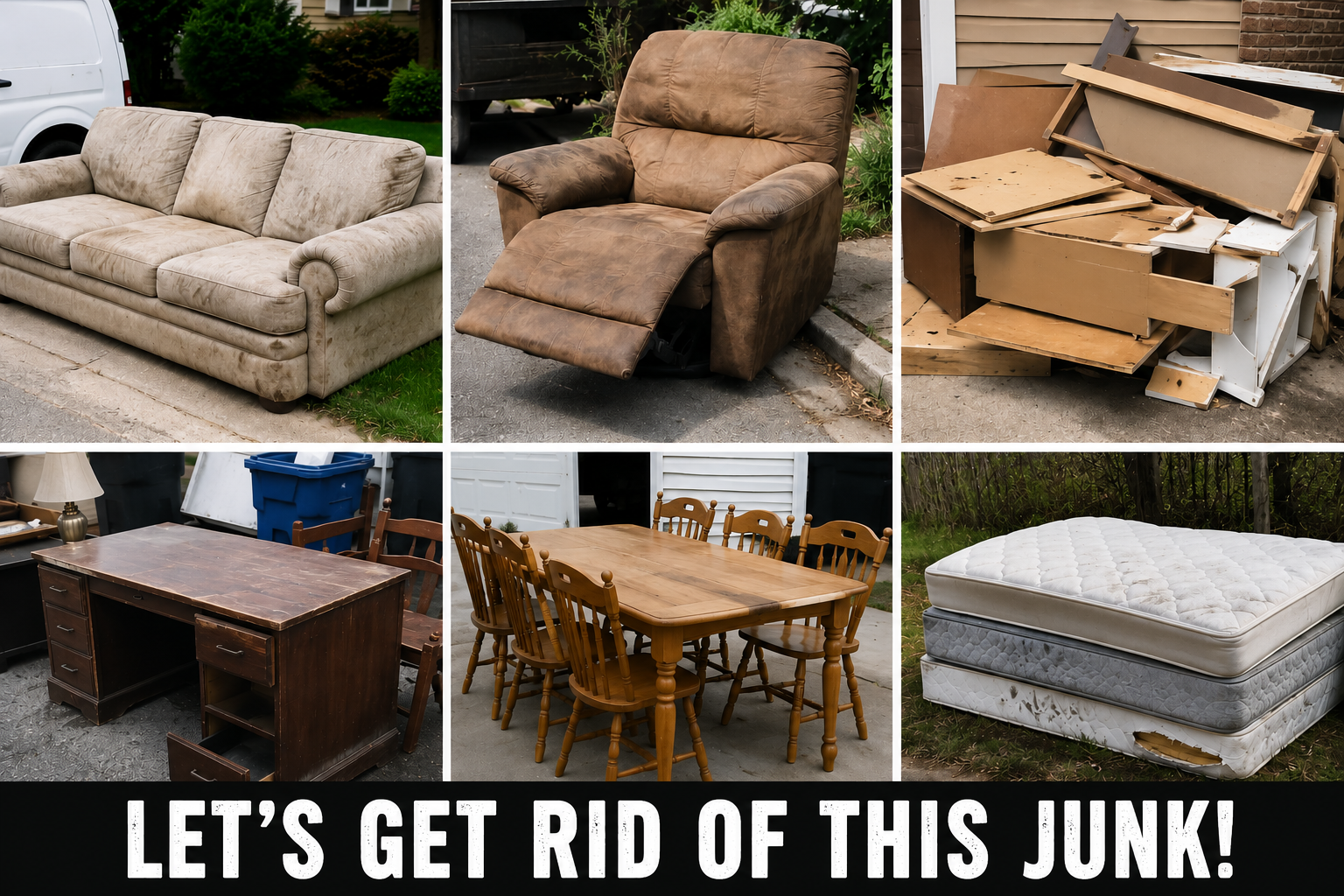 household furniture debris