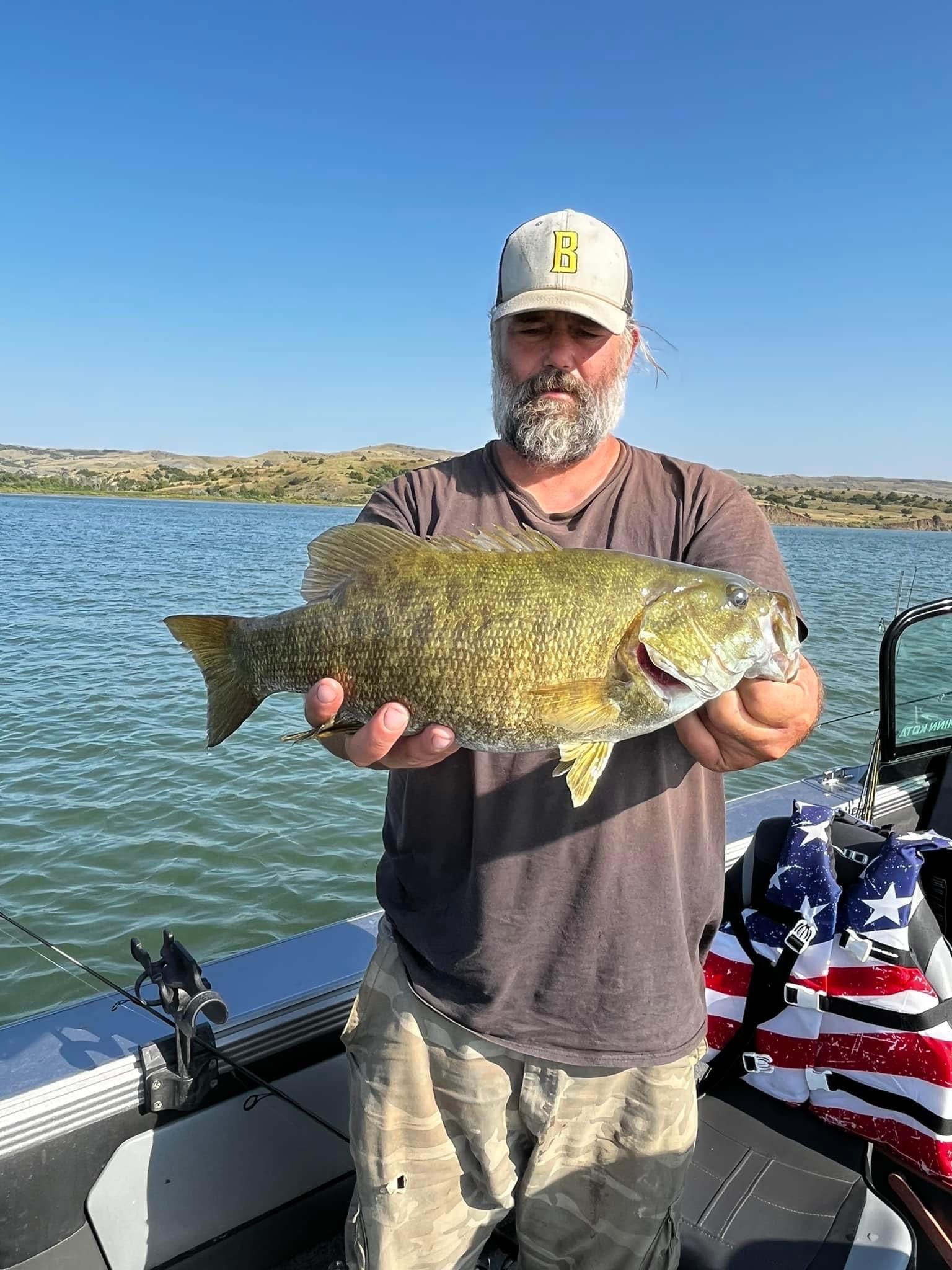 Small mouth bass Lake Sharpe