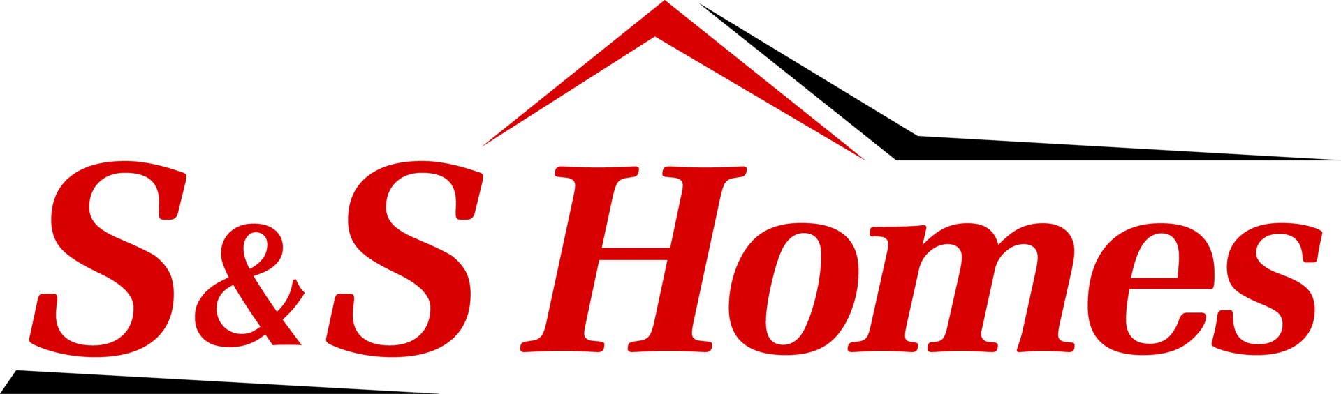Red text "S&S Homes" with a house roof graphic.