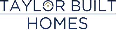 Taylor Built Homes logo with a house icon.