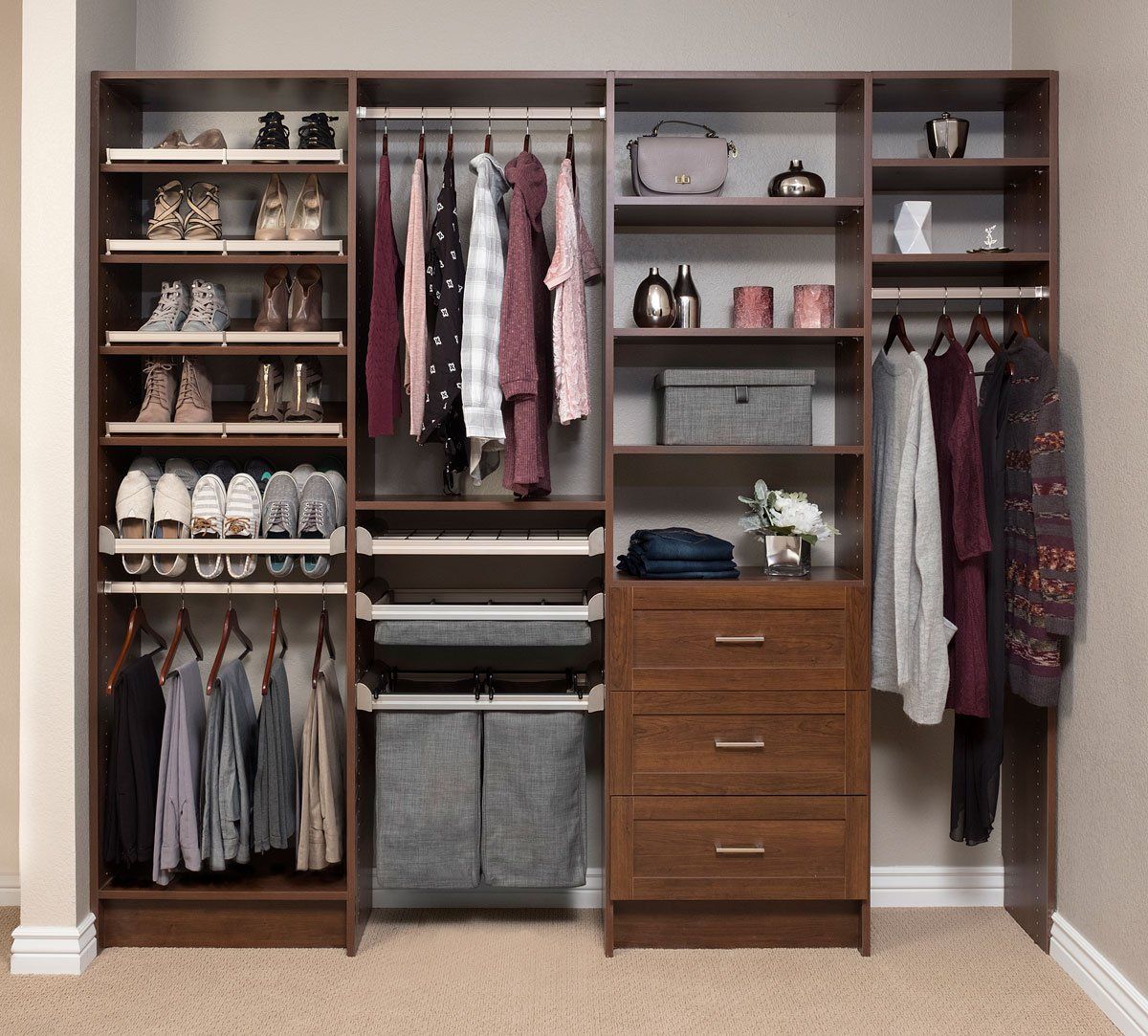 Small Reach In Custom Closet System