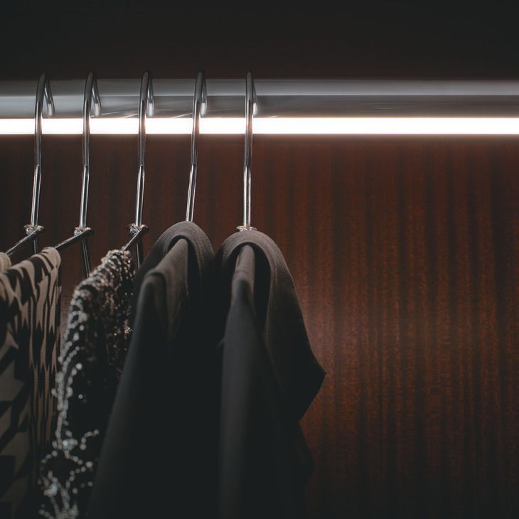 Lighted Closet Rod Option