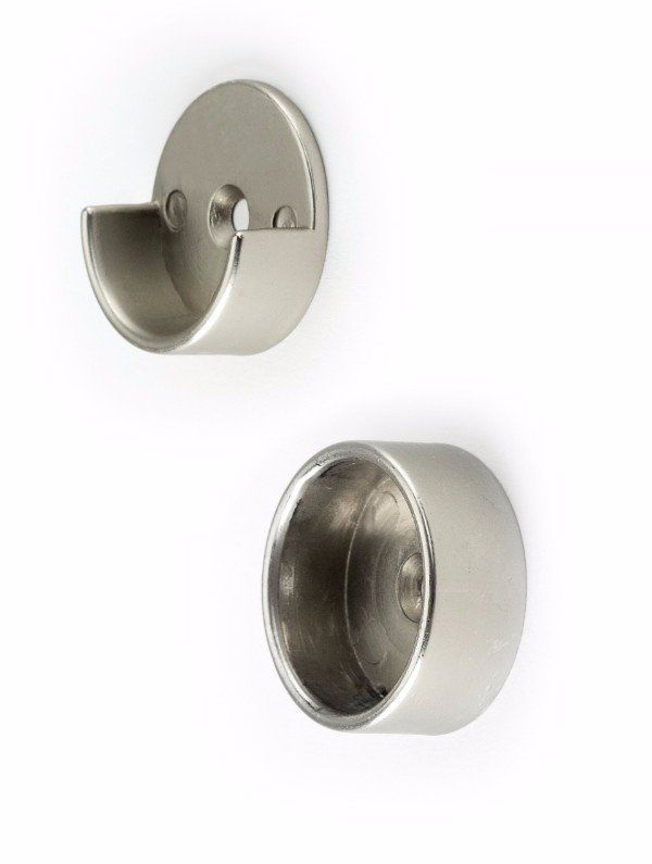 Nickel Closet Pole Cup