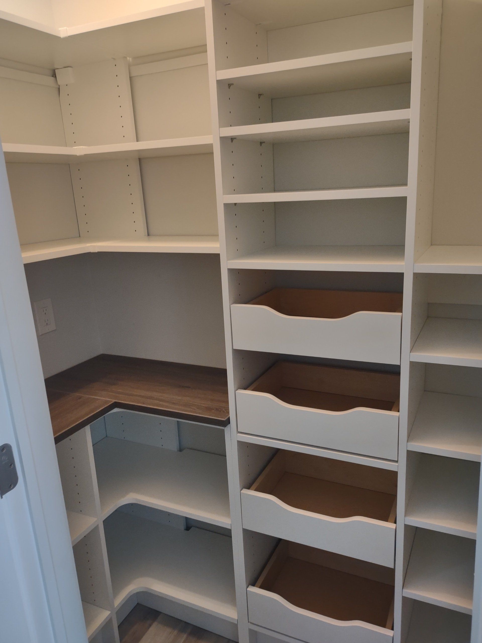 Custom Kitchen Pantry System Client Project