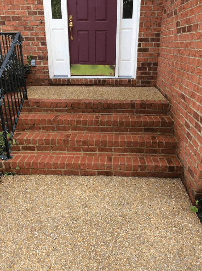 Stairs of a House After Power Washing – Kents Store, VA – Central Virginia Power Washing