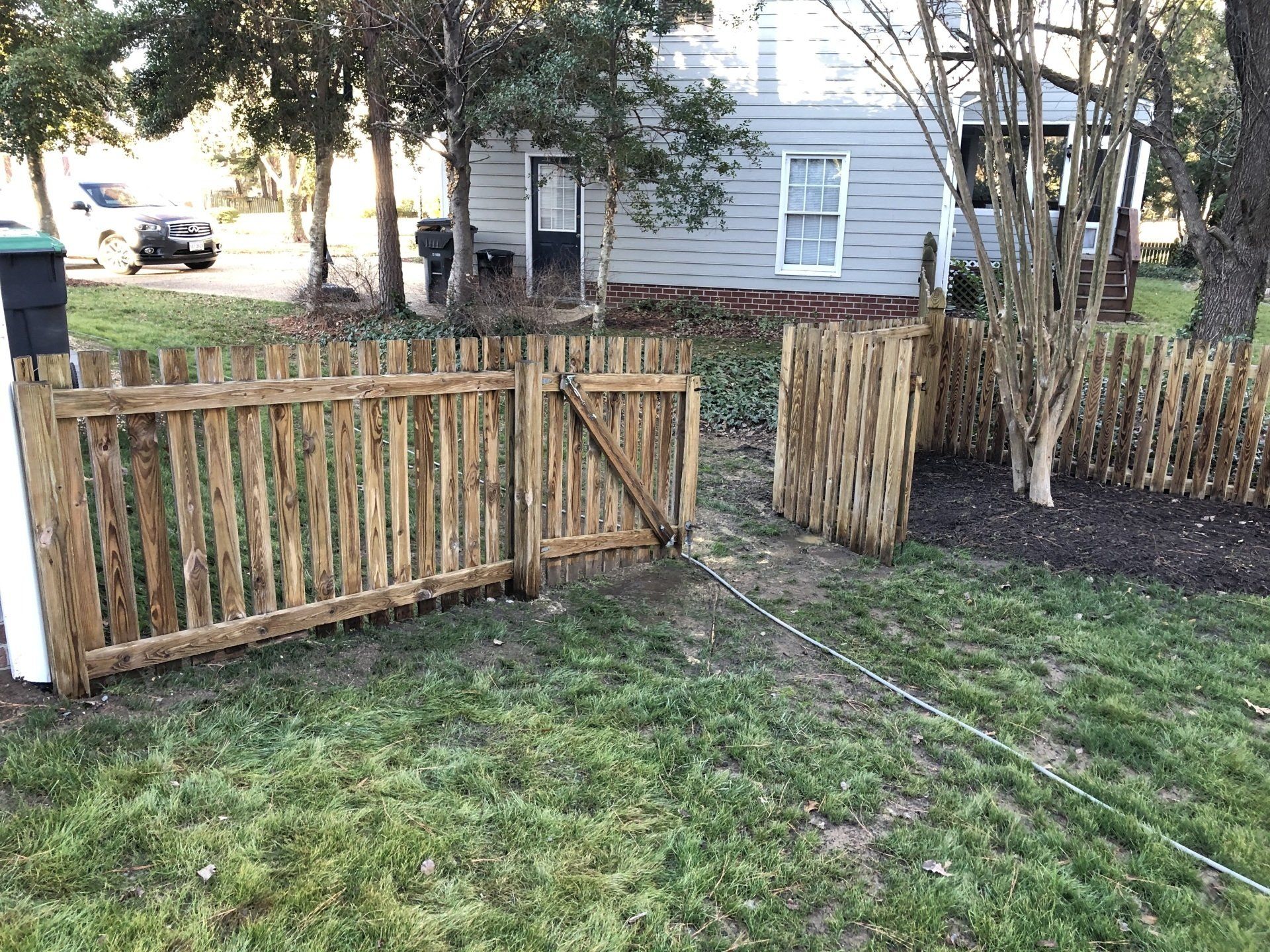 cleaned new look old wood fences