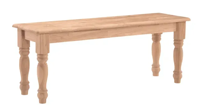 Wooden Farmhouse Bench — Rockville, MD — Zadia Furniture