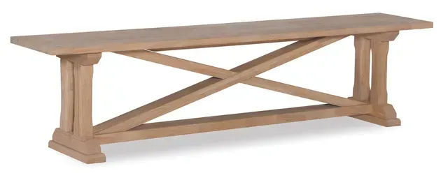 Alexa Trestle Bench — Rockville, MD — Zadia Furniture