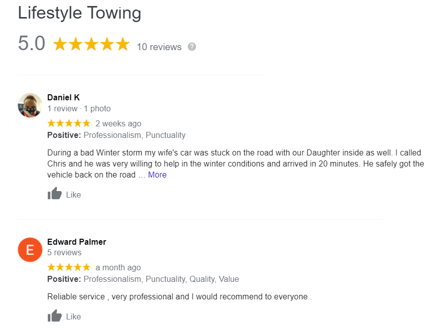 Lifestyle Towing serving Adams County Colorado