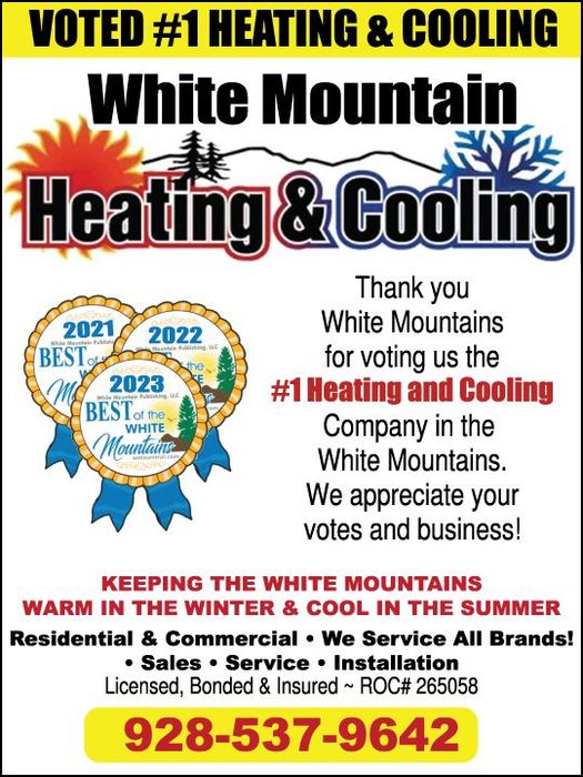 Voted #1 Heating & Cooling — Show Low, AZ — White Mountain Heating & Cooling