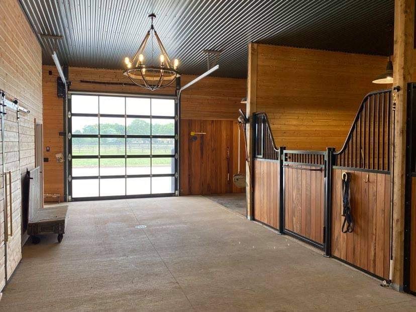 Horse Barn Features Haas Garage Doors, Horse Stall Twin Beds