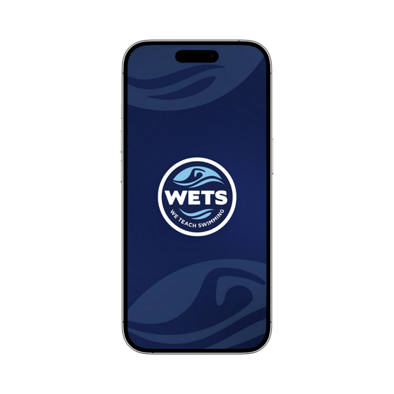 A cell phone with a wets logo on the screen