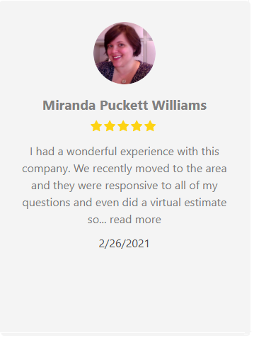 Customer review: Miranda Puckett Williams gives 5 stars. She had a wonderful experience.