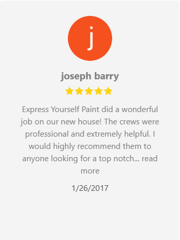 Customer review: Joseph Barry with 5-star rating. Says, 