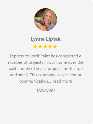 Customer review: Lynne Liptak with photo, 5-star rating