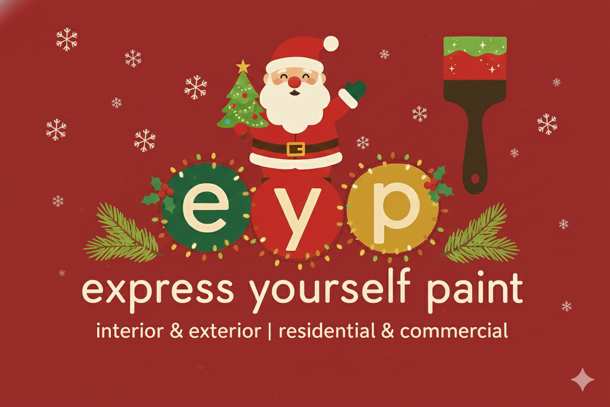 The logo for eyp is a house with a paint brush on the roof.