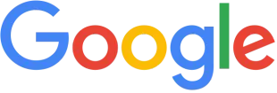 Google logo: multi-colored wordmark with blue G, red o's, yellow o, green l, and red e.