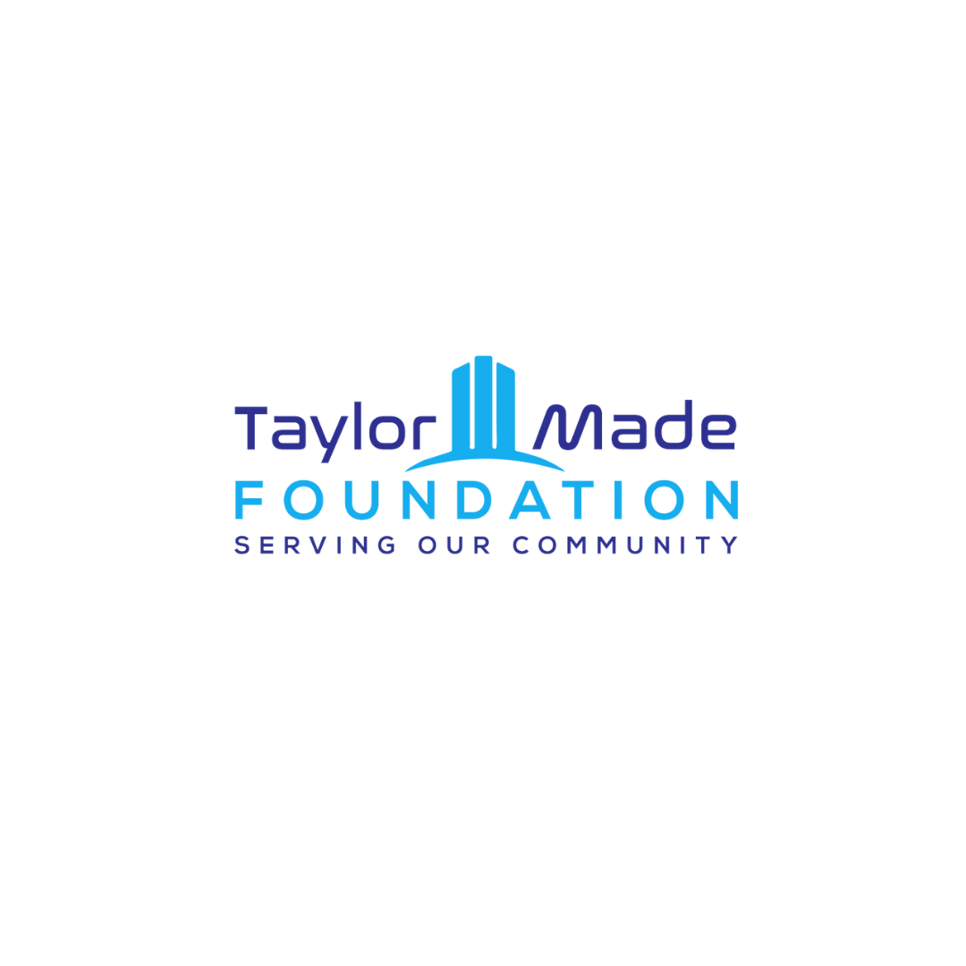 The logo for the taylor made foundation is serving our community.