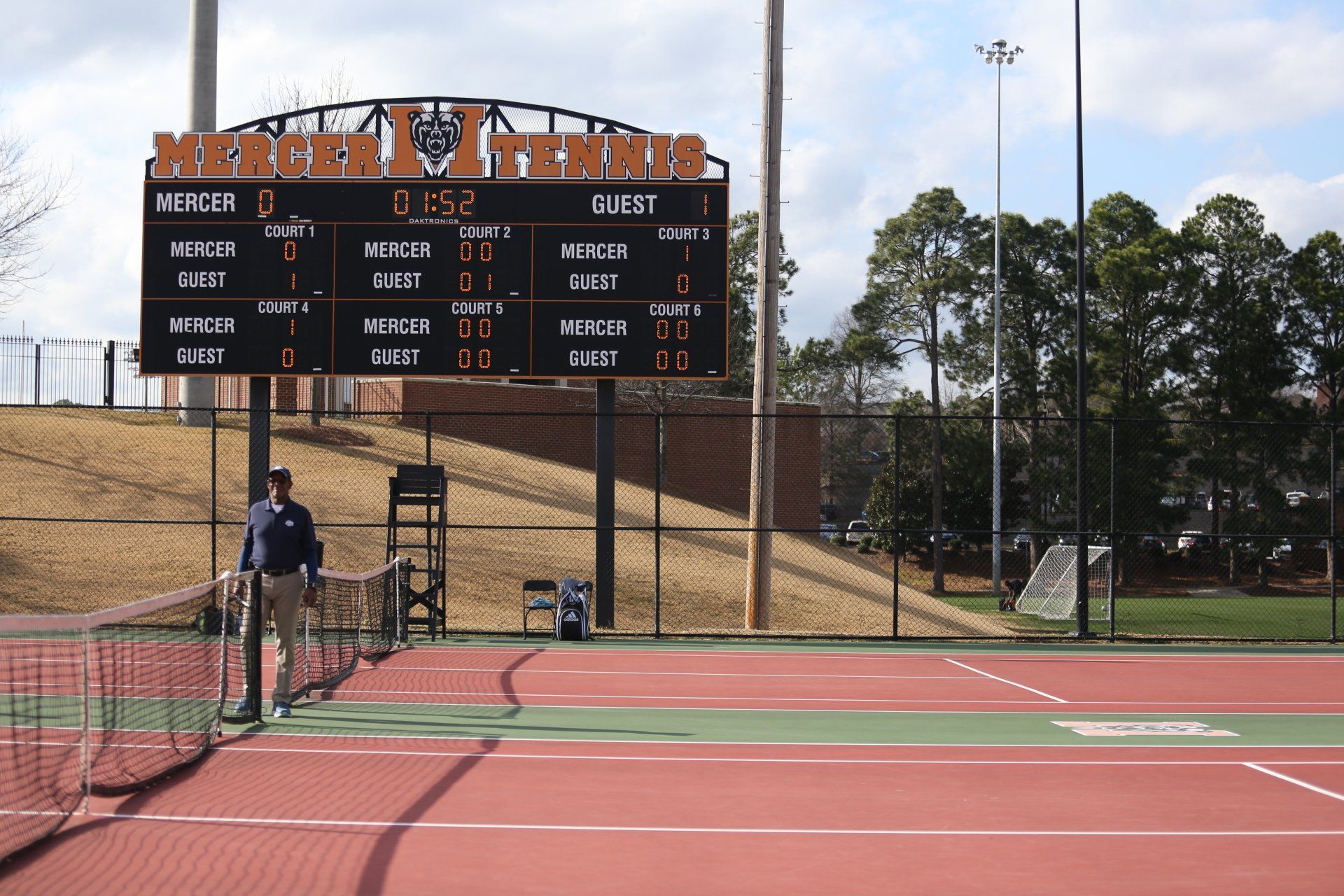 A scoreboard for the north texas football team