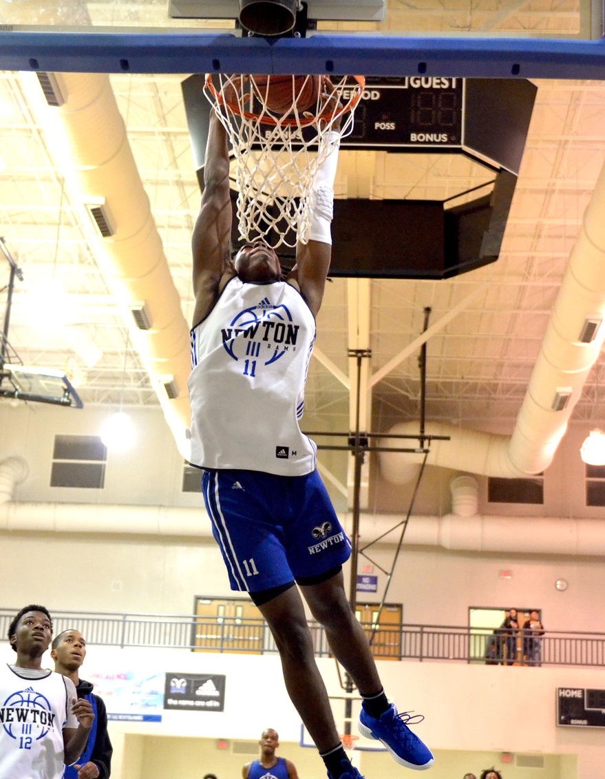 A basketball player with the number 12 on his jersey