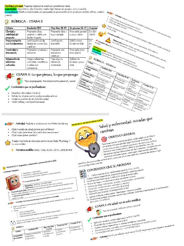 Propuestas pedagógicas: 