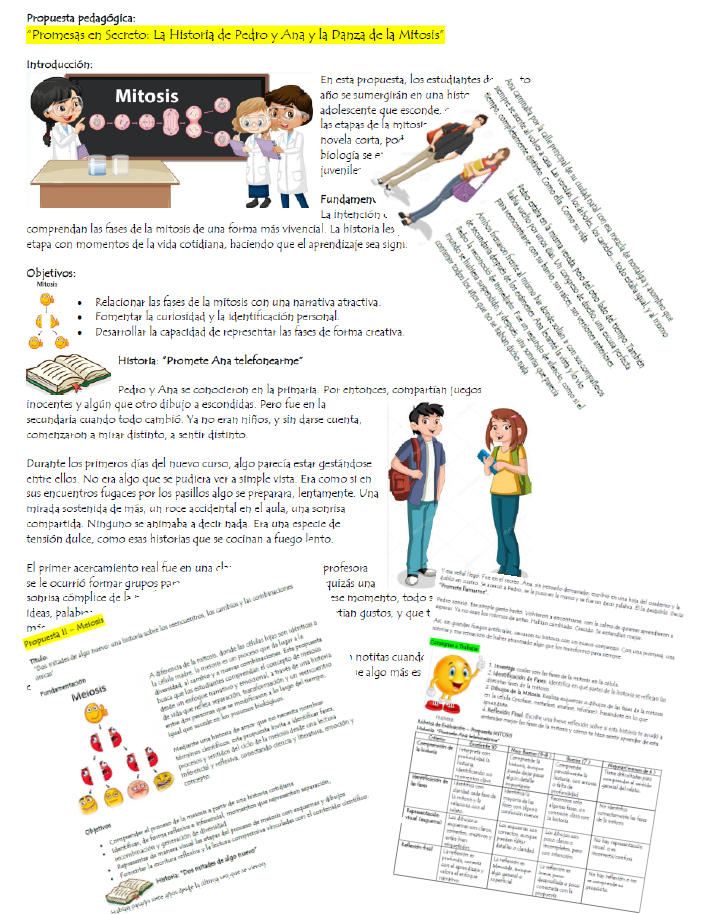 Propuesta pedagógica para 5° año biología+ evaluation: 