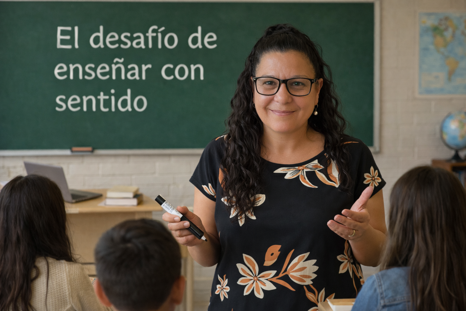 Dos niños están sentados en un escritorio, mirando la pantalla de una computadora.