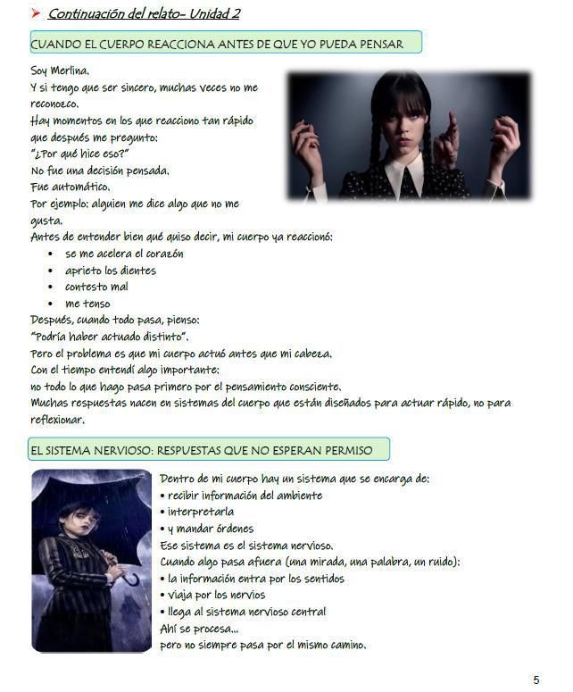 Ficha didáctica para alumnos de tercer año de Biología titulada 