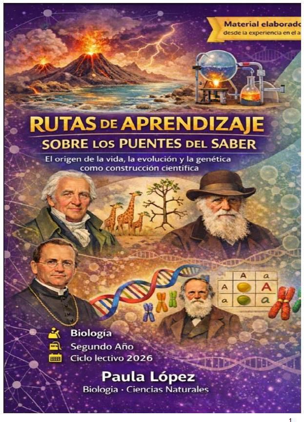 Portada del libro de texto de biología educativa 