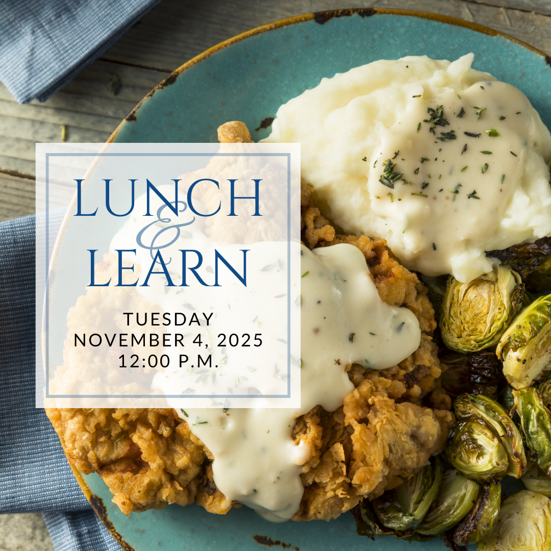 a plate of sandwiches on a table with the words lunch & learn on it