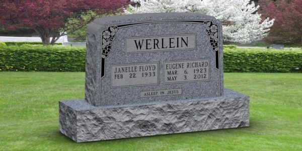 A gravestone in a cemetery with the name werlein on it.