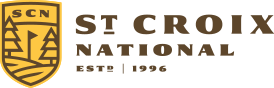 A logo for st croix national is shown on a white background