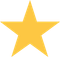 A yellow star is on a white background