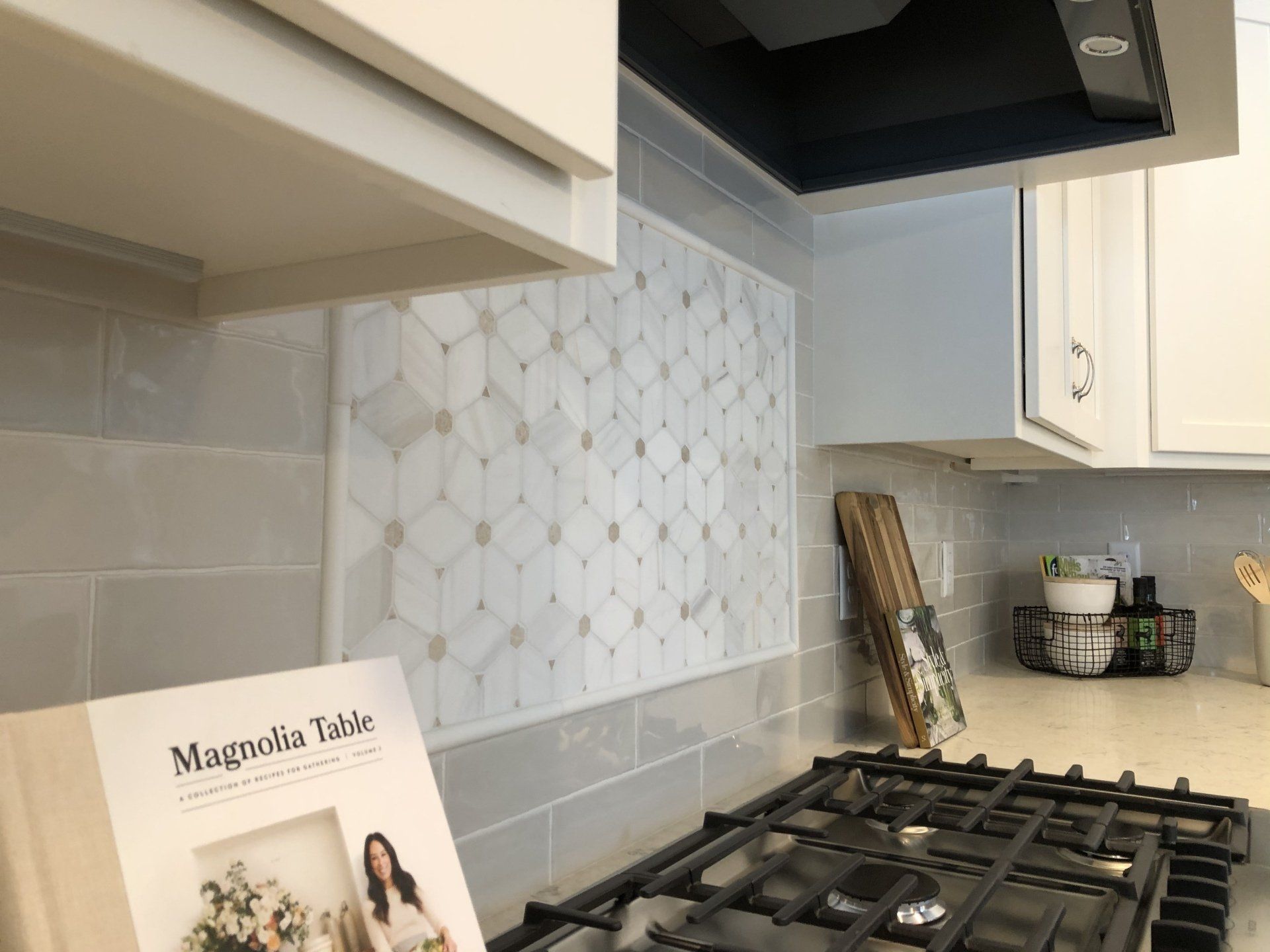 Backsplash installation by BYN the Tile Crew