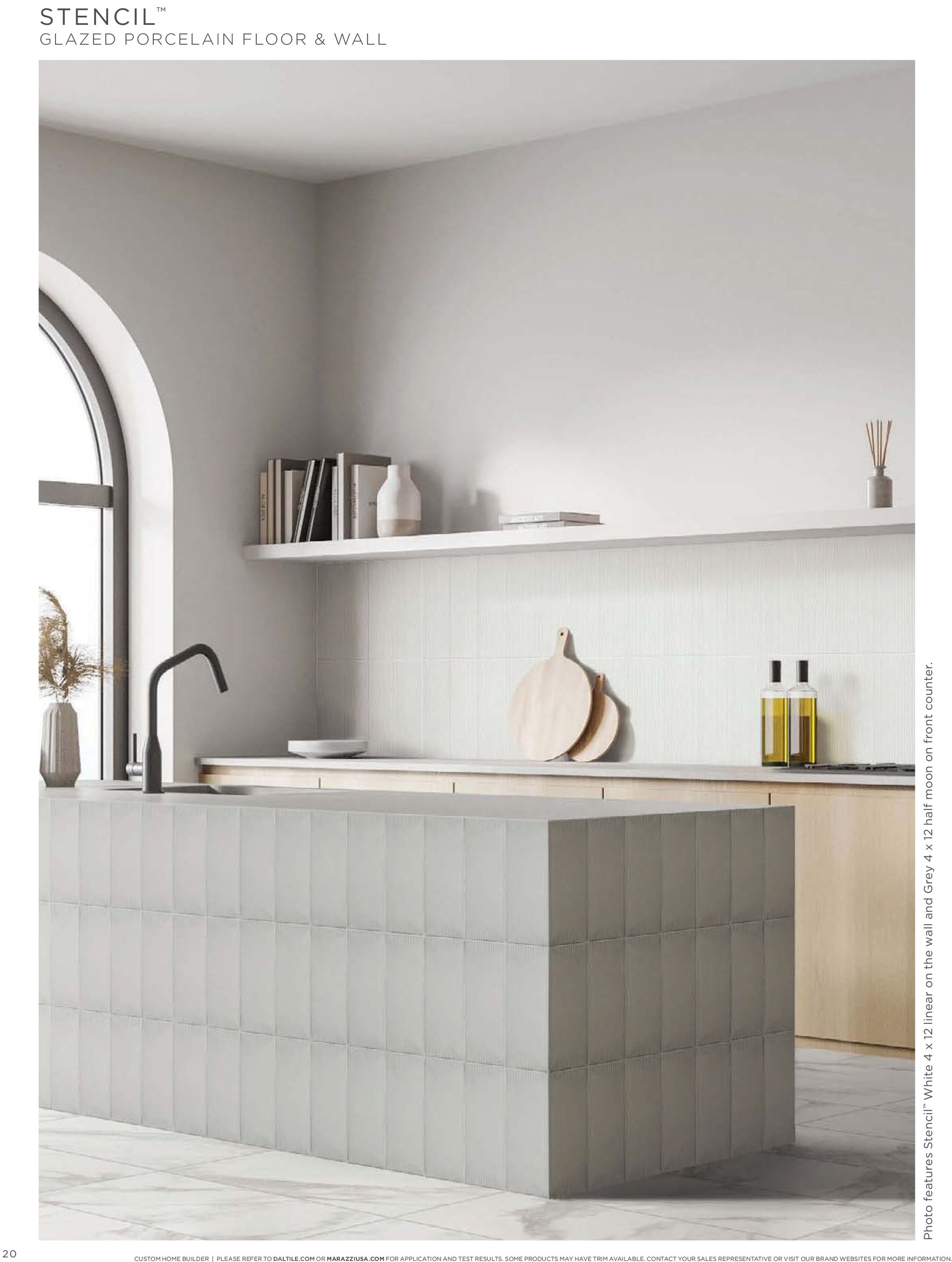 Backsplash | A kitchen with a large island in the middle of it.