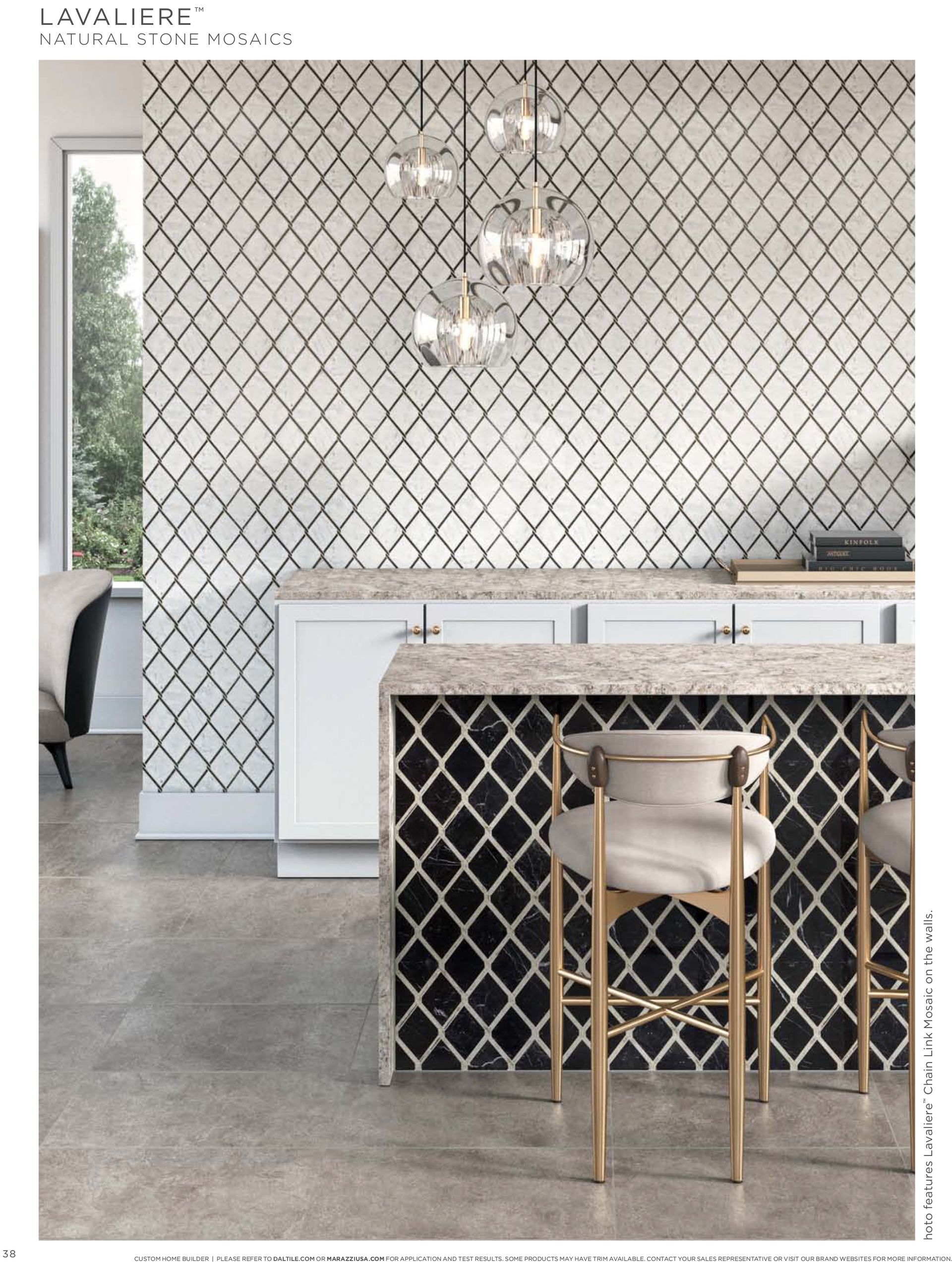 Kitchen renovation | A kitchen with black and white tiles on the wall