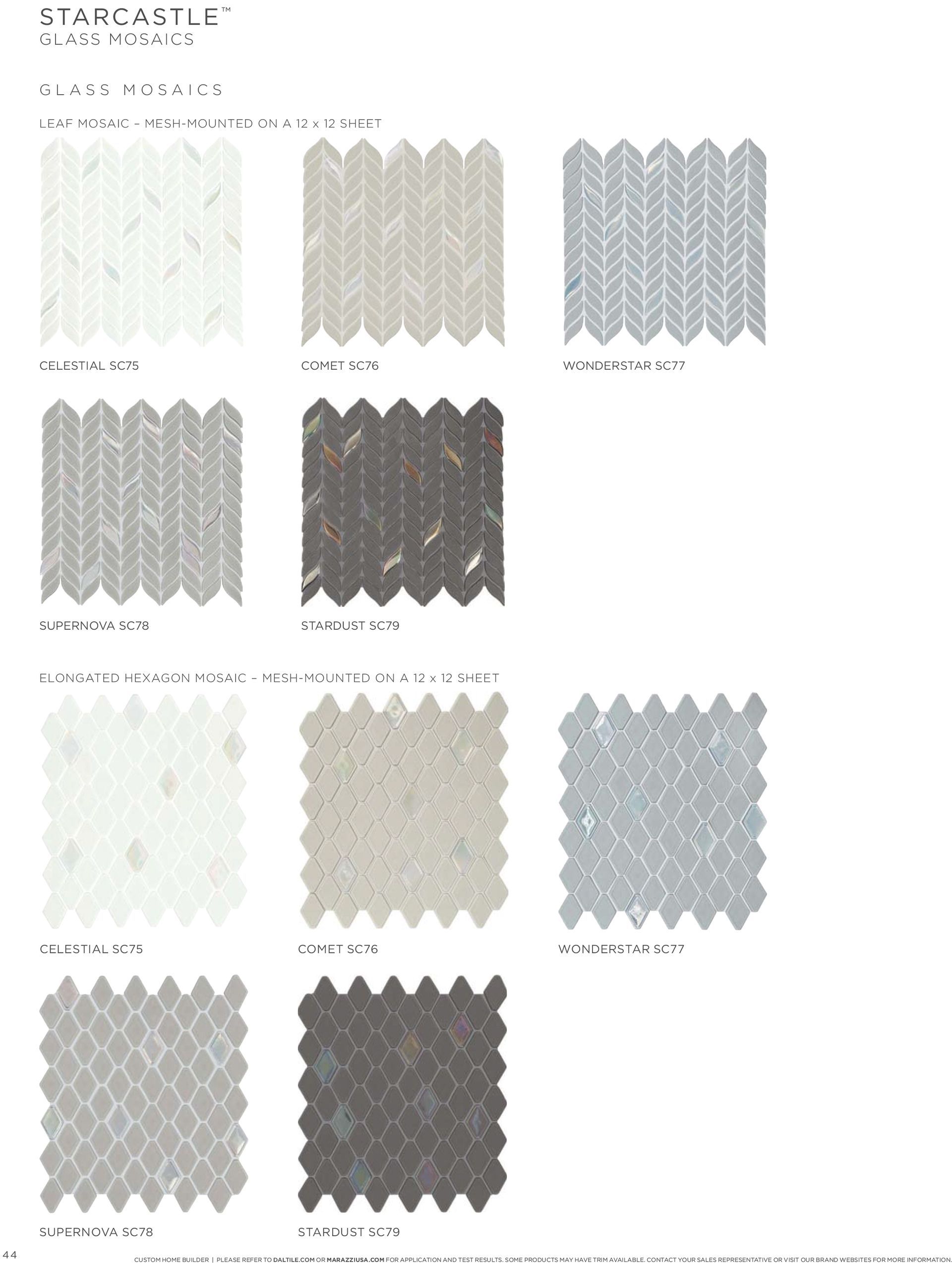 A sheet of paper with a bunch of different patterns on it