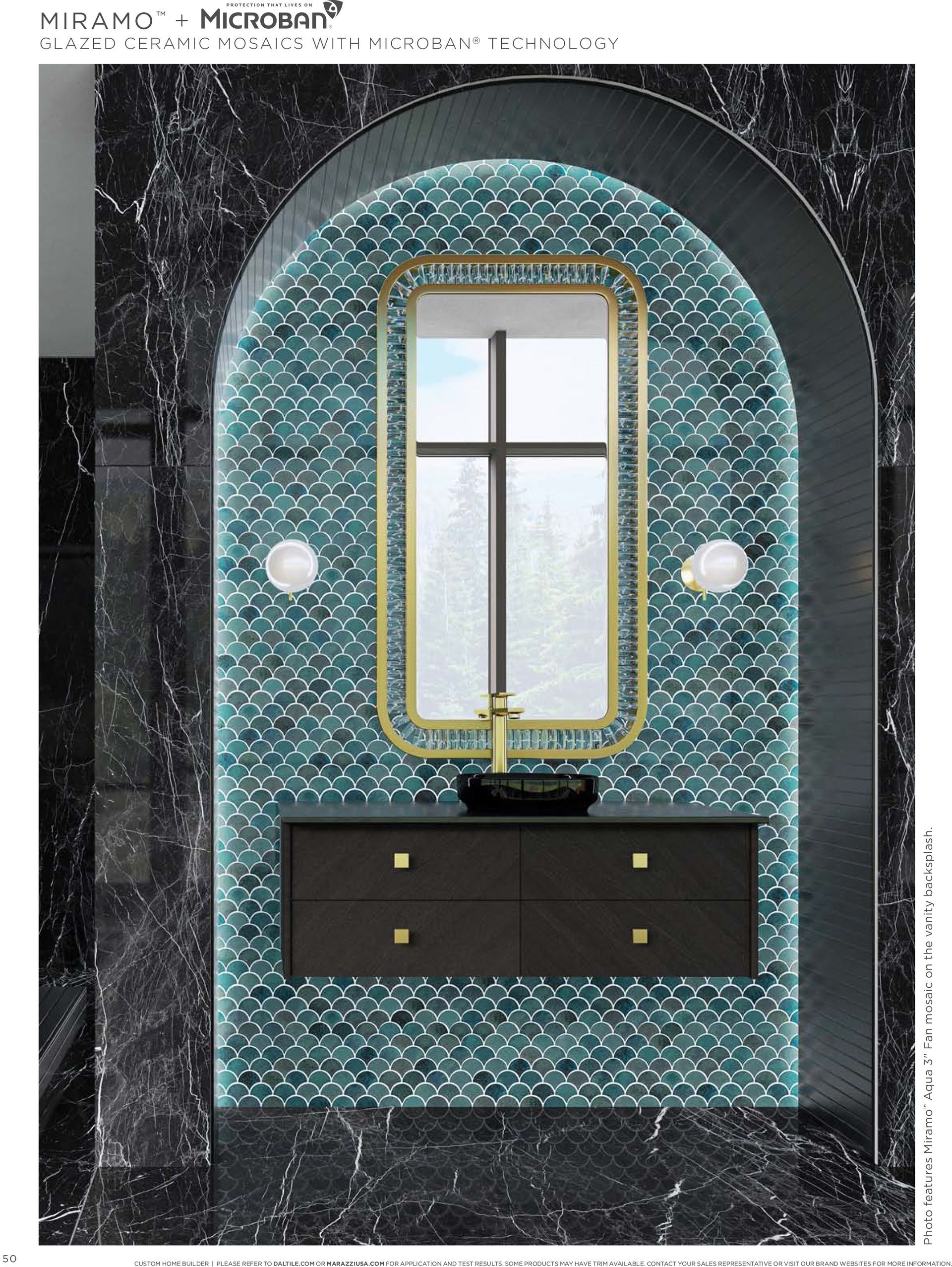 Tile contractors work | A bathroom with a large mirror and a sink