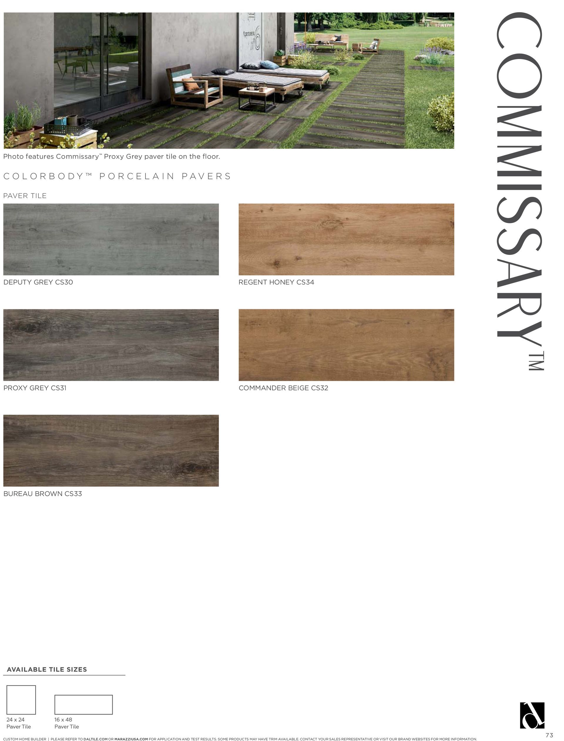 There are many different types of tiles in this brochure.