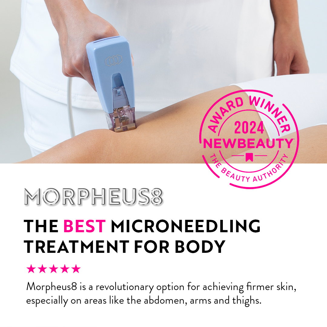 A poster for morpheus8 the best microneedling treatment for body