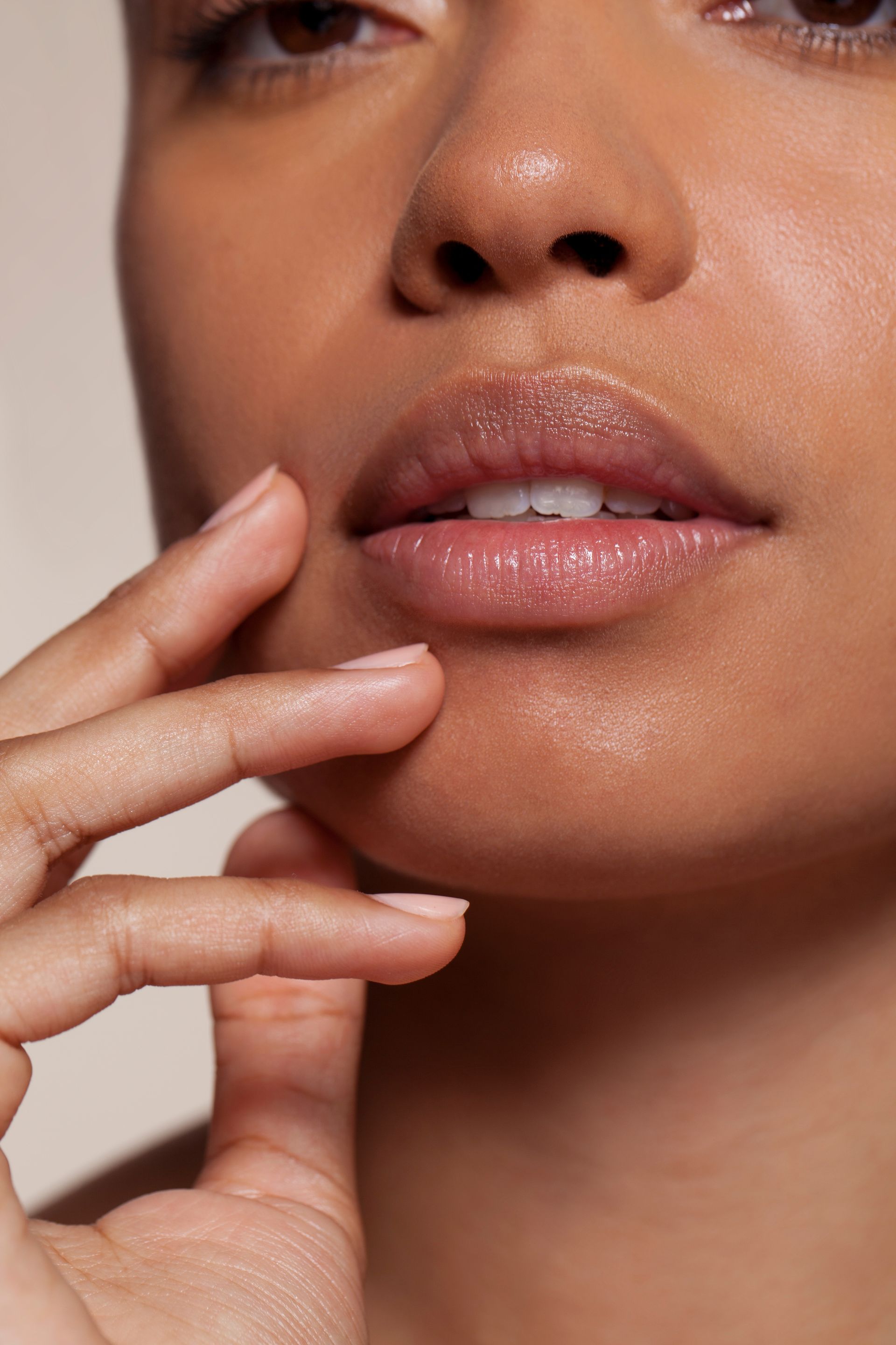 a woman is getting Morpheus8 treatment applied to her upper thigh