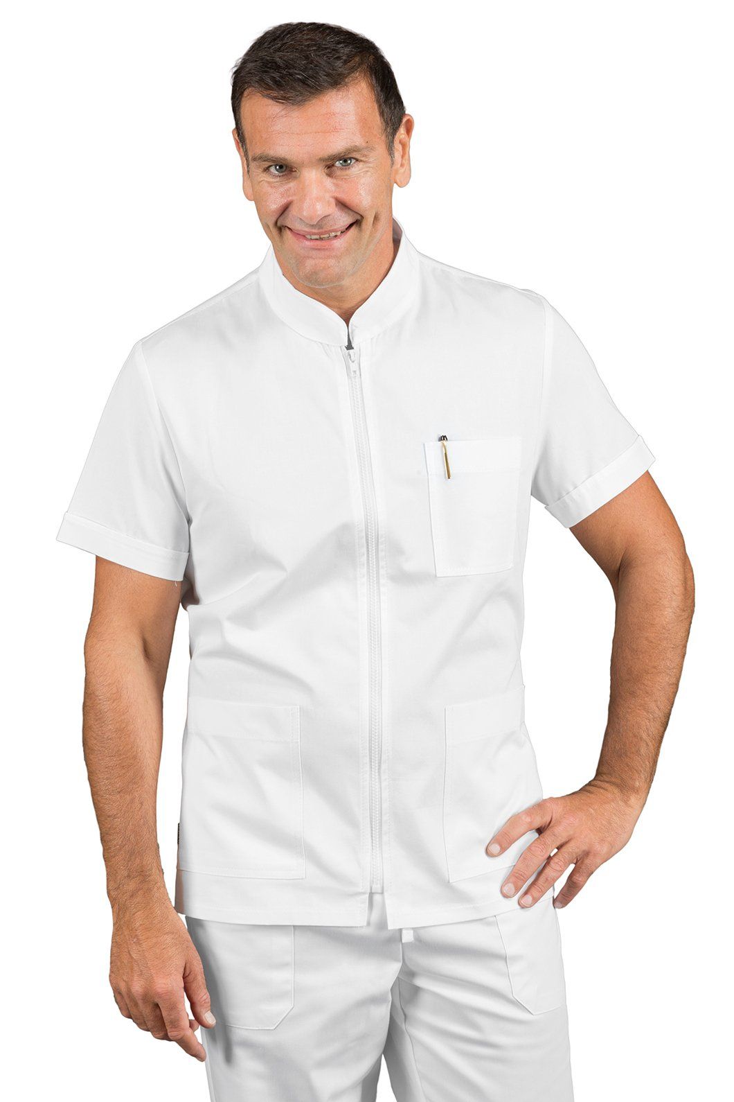 maglietta bianca infermiere mezze maniche