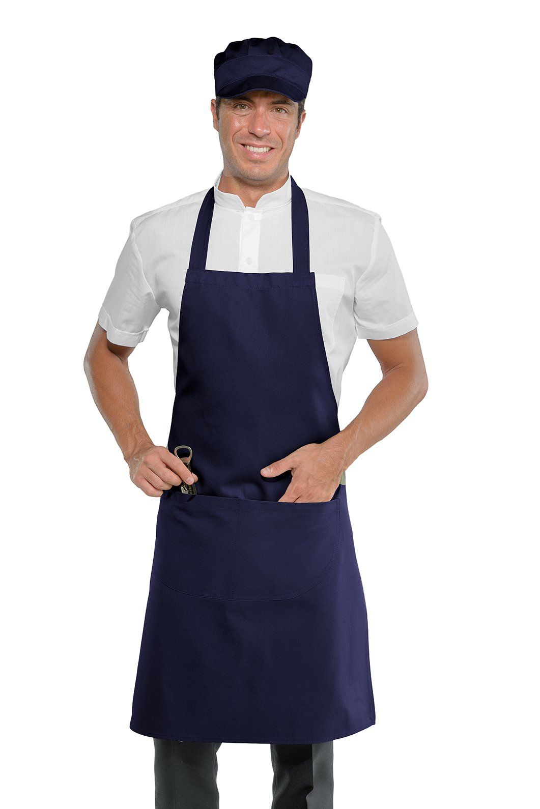 grembiule da cucina blu notte