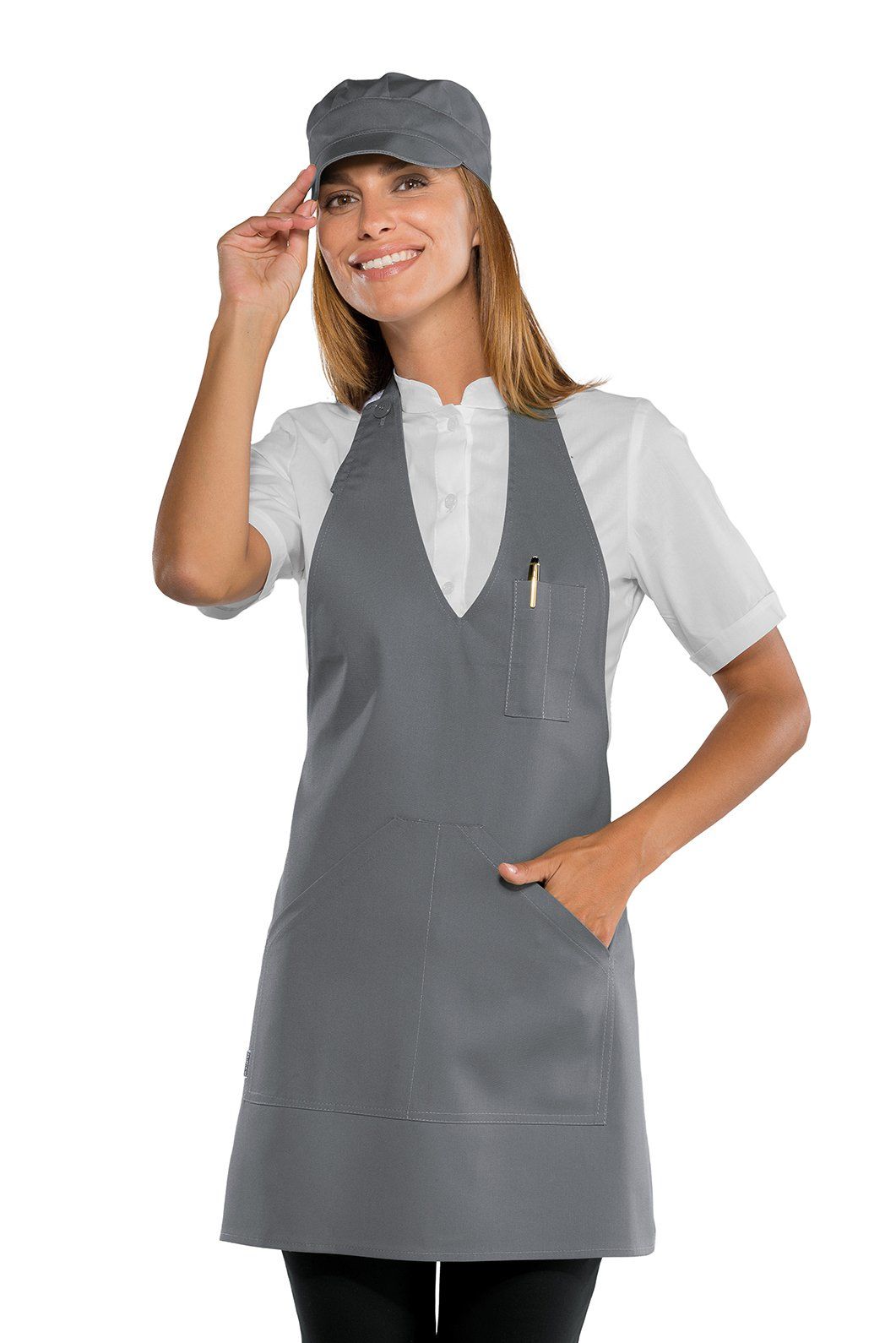 grembiule grigio per ristorazione