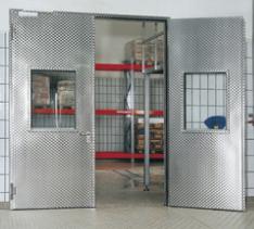 bless metal puertas de salida de emergencia con visor