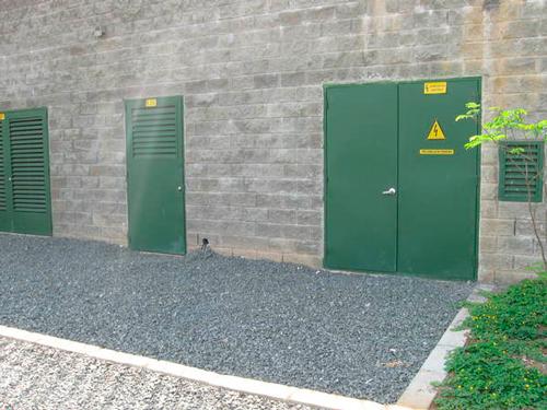 bless metal Puertas de salida de emergencia con rejilla